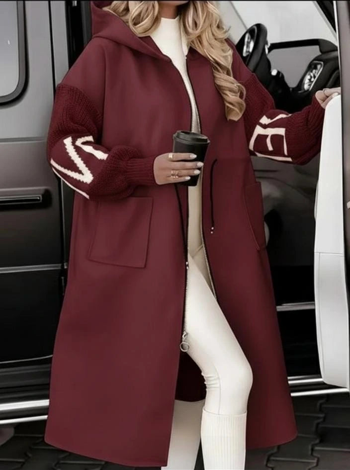 Cardigan chic a capuche